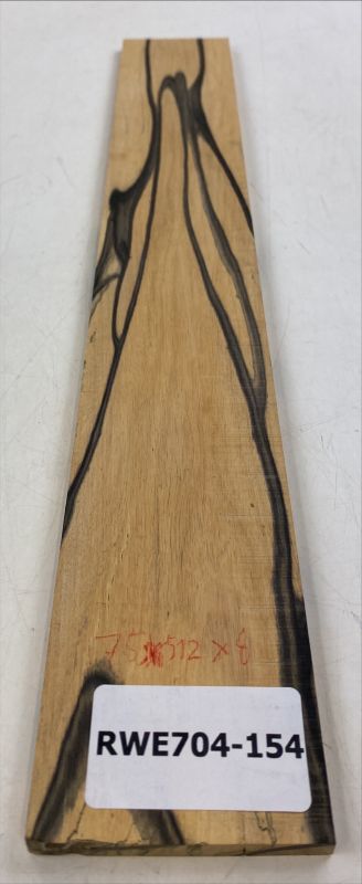 Fretboard Royal White Ebony, 516x74x8mm Unique Piece #154